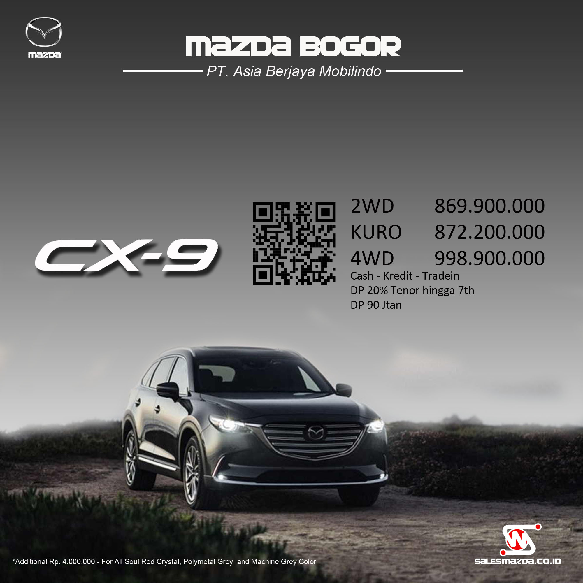 Harga Promo dan Kredit Mazda CX-9 2021